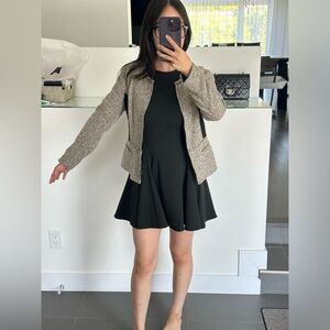 Tribal Brand Tweed Blazer with Black Contrast Panels XS